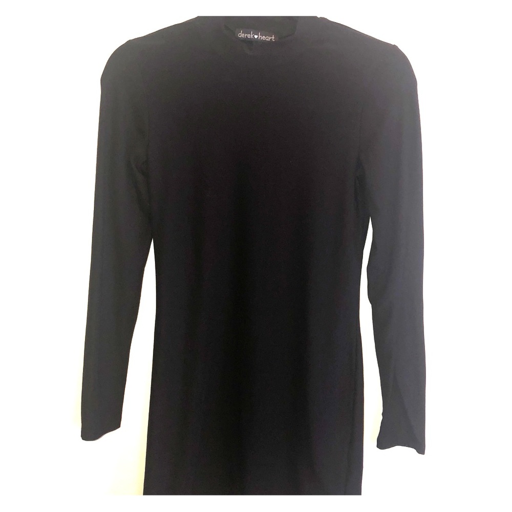 Fitted Turtleneck Black dress- mini